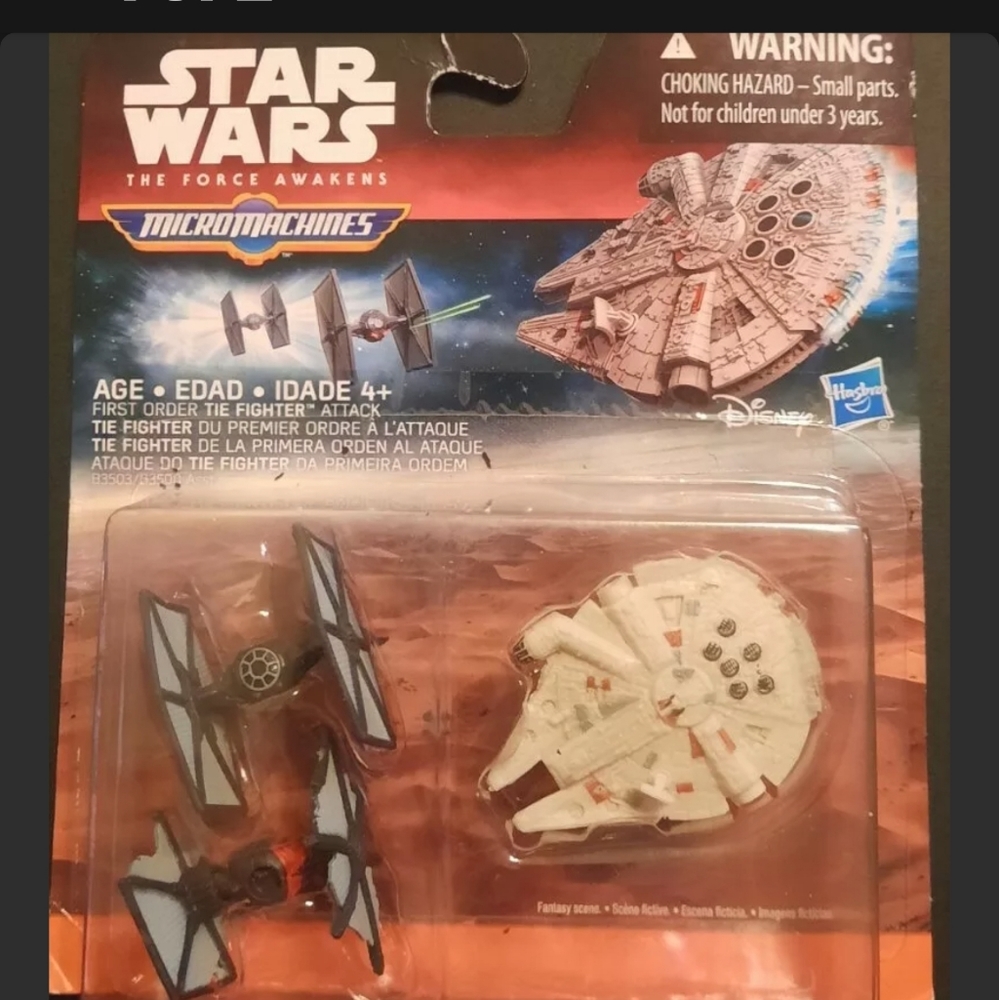 Star Wars Micro Machines - Mil. Falcon/tie fighter